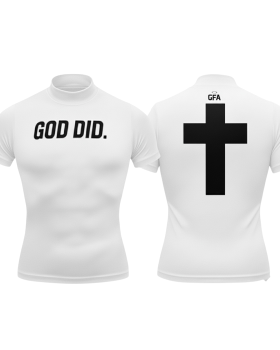 "GOD DID" High Collar Compression Shirt